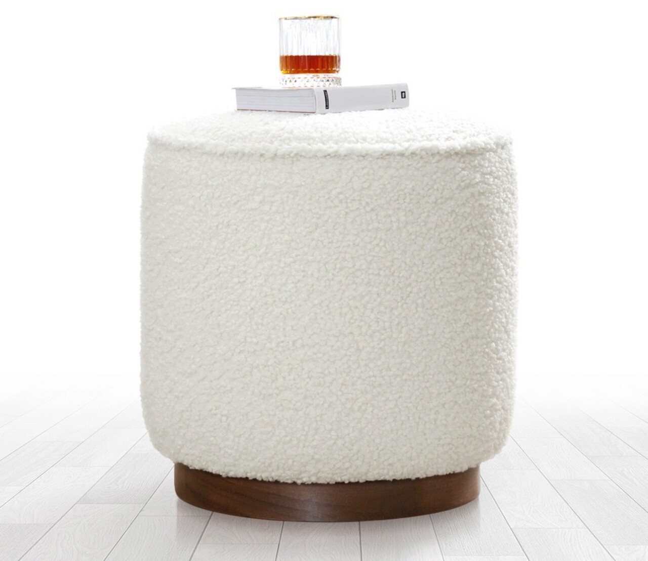 Taburet, Atelier del Sofa, 209FLF1307, Alb - imagine 7